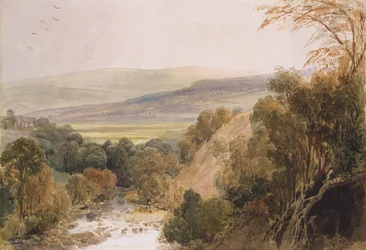 Una Vista en el Río Wharfe, cerca de Bolton, Yorkshire